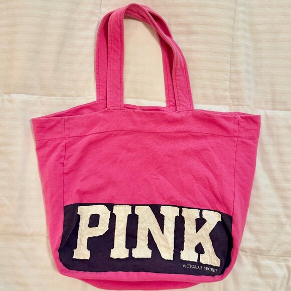 Victoria's Secret PINK Cotton Tote Bag - Picture 1 of 4